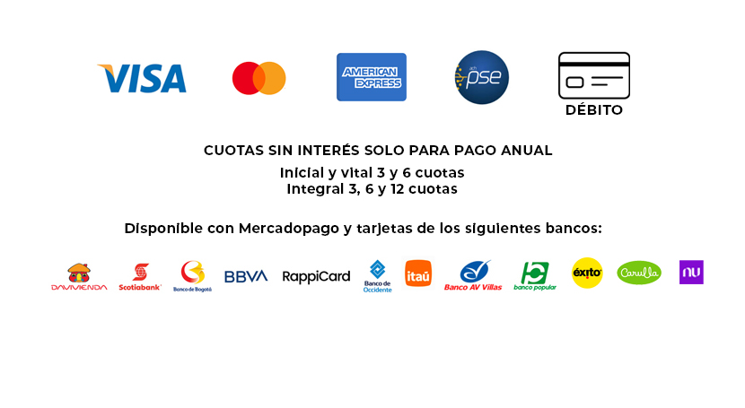 Metodos de pago aceptados